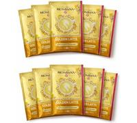 Golden Latte Monbana Dosettes 10g - Boisson Curcuma & Épices Vegan - Préparation Chaude ou Froide - Format au Choix (Lot de 5, 10 ou 15 Unités) (10 dosettes, 150, gramme)