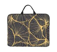 Golden Leaf Sac pour ordinateur portable 14" avec doublure antichoc et design portable, adapté pour un usage professionnel et quotidien.