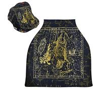 Golden Lion Tiger Space Star Housse de Canopée pour Poussette,Siège de Voiture pour Bébé Dais Siège Auto Couverture D'Allaitement Pare-Soleil Respirant Extensible pour Bébé