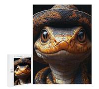Golden Lizard with Hat Puzzle 1000 Pièces Educa Jouet en Bois Cadeau Unique Décoration Intérieure Jeu Éducatif Challenge Toy Adultes Et Enfants À Partir De 14 Ans 500 PCS