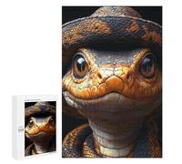 Golden Lizard with Hat Puzzle 1000 Pièces Educa Jouet en Bois Cadeau Unique Décoration Intérieure Jeu Éducatif Challenge Toy Adultes Et Enfants À Partir De 14 Ans 1000 PCS
