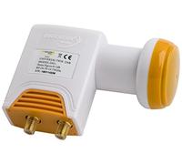Golden Media High Gain Universal LNB Twin avec des contacts plaqués or (Full HD, 4K, 0.1dB)
