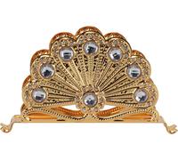 Golden Metal Porte-serviettes exquis léger uropéen en alliage de zinc Organisateur de table pour les dîners de cuisine de type 3