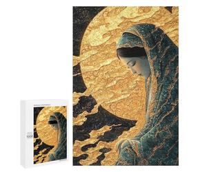 Golden Moon Goddess Puzzle 1000 Pièces Educa Jouet en Bois Cadeau Unique Décoration Intérieure Jeu Éducatif Challenge Toy Adultes Et Enfants À Partir De 14 Ans 1000 PCS