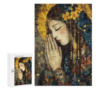 Golden Mosaic Woman Portrait Puzzle 300 Pièces Educa Jouet en Bois Cadeau Unique Décoration Intérieure Jeu Éducatif Challenge Toy Adultes Et Enfants À Partir De 14 Ans 300 PCS