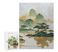 Golden Mountain Landscape Art Print Puzzle 500 Pièces Educa Jouet en Bois Cadeau Unique Décoration Intérieure Jeu Éducatif Challenge Toy Adultes Et Enfants À Partir De 14 Ans 500 PCS
