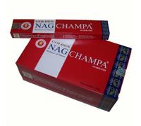 Golden Nag Champa Lot de 12 boîtes de bâtonnets d'encens - Accessoire d'intérieur