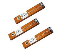 Golden Nag Palo Santo Lot de 3 boîtes de 45 bâtons d'encens Vijayshree Palo Santo