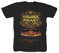 Golden Nugget Poker Las Vegas Mafia Casino Goodfellas le parrain T-shirt Tee shirt Noir XXX-Large