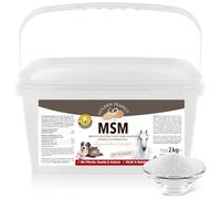 GOLDEN PEANUT MSM Methylsulfonylméthane Poudre 2 kg pour animaux Pureté 99,92 % Composé soufre organique Sans aide au ruissellement