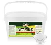 GOLDEN PEANUT Poudre de vitamine C, 10 kg, acide ascorbique pur, sans additifs, hautement dosé, végétalien et sans génie génétique