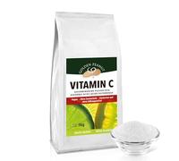 GOLDEN PEANUT Vitamine C en poudre 1 kg d'acide ascorbique pur sans additifs, hautement dosé, végétalien et sans génie génétique