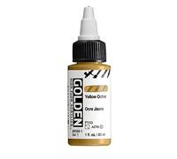 GOLDEN Peinture Acrylique haut débit Ocre jaune Flacon de 30 ml