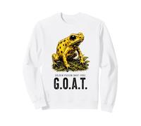 Golden Poison Fléchette Grenouille Chèvre Illustration d'amphibiens Sweatshirt