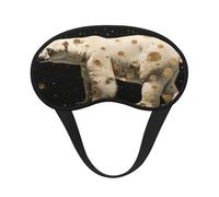 Golden Polar Bear Masque pour les yeux pour dormir, doux et confortable, masque relaxant sans pression nocturne.