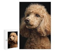 Golden Poodle Portrait Puzzle 1000 Pièces Educa Jouet en Bois Cadeau Unique Décoration Intérieure Jeu Éducatif Challenge Toy Adultes Et Enfants À Partir De 14 Ans 1000 PCS