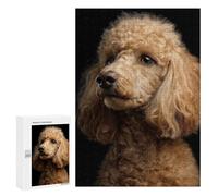 Golden Poodle Portrait Puzzle 300 Pièces Educa Jouet en Bois Cadeau Unique Décoration Intérieure Jeu Éducatif Challenge Toy Adultes Et Enfants À Partir De 14 Ans 300 PCS