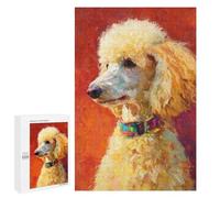 Golden Poodle with Colorful Collar Puzzle 1000 Pièces Educa Jouet en Bois Cadeau Unique Décoration Intérieure Jeu Éducatif Challenge Toy Adultes Et Enfants À Partir De 14 Ans 1000 PCS