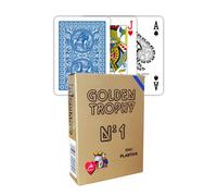 GOLDEN Prix Bleu Poker Jouer Cartes Pont N1 Plastique MODIANO Fait en Italie New
