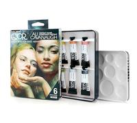 Golden QoR Ali Cavanaugh Lot de 6 tubes de peinture aquarelle professionnelle de 5 ml