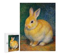 Golden Rabbit Art Print Puzzle 1000 Pièces Educa Jouet en Bois Cadeau Unique Décoration Intérieure Jeu Éducatif Challenge Toy Adultes Et Enfants À Partir De 14 Ans 500 PCS