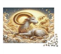 Golden Ram in Clouds 1000 Piece Puzzle for Adults: Golden Ram on Clouds Fun and Challenging Family Game & Great Gift Idea 70x50cm/1000pcs