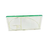 Golden Ratio Composition Finder - Esquisse Et Conception Précise De La Règle Acrylique, Guide De Proportion | Outil De Disposition D'art Et Photographie, Aide À La Mesure Du Triangle D'or P