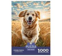 Golden Retriever 1000 Pièces Chien de Grande Taille Puzzle en Papier Matériaux Recyclés Cadeau Unique Adultes Et Adolescents Dès 14 Ans 70x50cm/1000pcs