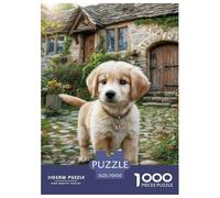 Golden Retriever 1000 Pièces Chien de Grande Taille Puzzle pour Adultes Détente Décoration Moderne Adultes Et Adolescents Dès 14 Ans 70x50cm/1000pcs “décoration Moderne”