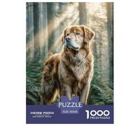Golden Retriever 1000 Pièces Chien de Grande Taille Puzzle pour Adultes Détente Décoration Moderne Adultes Et Adolescents Dès 14 Ans 70x50cm/1000pcs