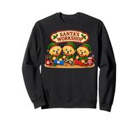 Golden Retriever Atelier du Père Noël Faisant des Cadeaux Pôle Nord Sweatshirt