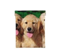 Golden Retriever avec Chien personnalisé au Visage Souriant, Sac de Rangement pour Femmes, Portefeuille supérieur à Presser, Petit Porte-Monnaie, Pochette de Changement