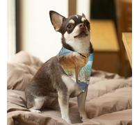 Golden Retriever,Bandanas pour Chien, écharpe en Coton, Bavoirs réglables pour Animaux de Compagnie,S