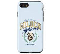Golden Retriever Blancs Européen Vintage Preppy Style BCBG Coque pour iPhone SE (2020) / 7/8