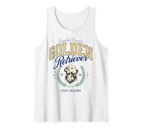Golden Retriever Blancs Européen Vintage Preppy Style BCBG Débardeur
