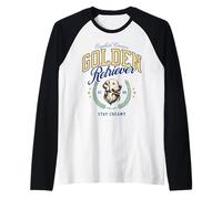 Golden Retriever Blancs Européen Vintage Preppy Style BCBG Manche Raglan