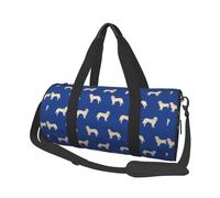Golden Retriever Bleu Royal, Sac de Voyage de Grande capacité, Sac à Main Rond, Sac de Voyage de Sport, fourre-Tout, Sac de Fitness