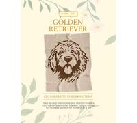 Golden Retriever C2C Blanket Crochet Pattern | 70x90 Square Blank Grid Paper, Corner-to-Corner Spaniel Setter Afghan Step-by-Step Color Blocks, Written Instructions, 3 Yarn Weight Pre-Calculations