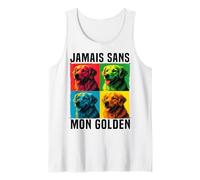 Golden Retriever Cadeau Jamais sans Mon Chien Débardeur