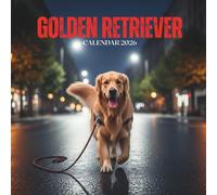 Golden Retriever Calendar 2026: Annual Planner with U.S. Holidays • Family Dog Views & Note Space • Square 8.5x8.5