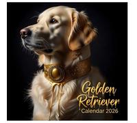 Golden Retriever Calendar 2026: Twelve Months of Joyful Energy, Warm Expressions, and Playful Spirit, 8.5 x 8.5" Sunny Smile Edition