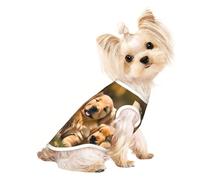 Golden Retriever - Chemise légère à imprimé pour chiens et chiots - T-shirt d'été frais et respirant pour animal domestique - Vêtements extensibles sans manches