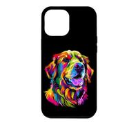 Golden Retriever Chien Couleurs Pop Art Amoureux des Chiens Coque pour iPhone 12 Pro Max