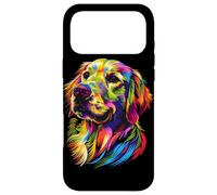 Golden Retriever Chien Couleurs Pop Art Amoureux des Chiens Coque pour iPhone 17 Pro Max