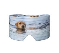 Golden Retriever Chiens flottants Animaux de compagnie Labrador,Masque pour les yeux bloquant la lumière Cache-yeux et cache-oreilles pour le sommeil