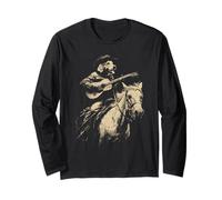 Golden Retriever Cowboy Jouant de la Guitare Chien Western Rustique Manche Longue