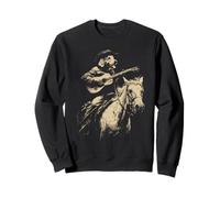 Golden Retriever Cowboy Jouant de la Guitare Chien Western Rustique Sweatshirt