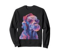 Golden Retriever dans des Lunettes de Noël en Forme de Chien Pastel Esthétique Sweatshirt