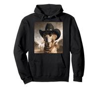 Golden Retriever dans Un Look Western Designe Cowboy Sweat à Capuche