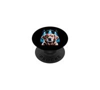 Golden Retriever Decor Alien OVNIS Bizarre Golden Retriever PopSockets PopGrip Adhésif